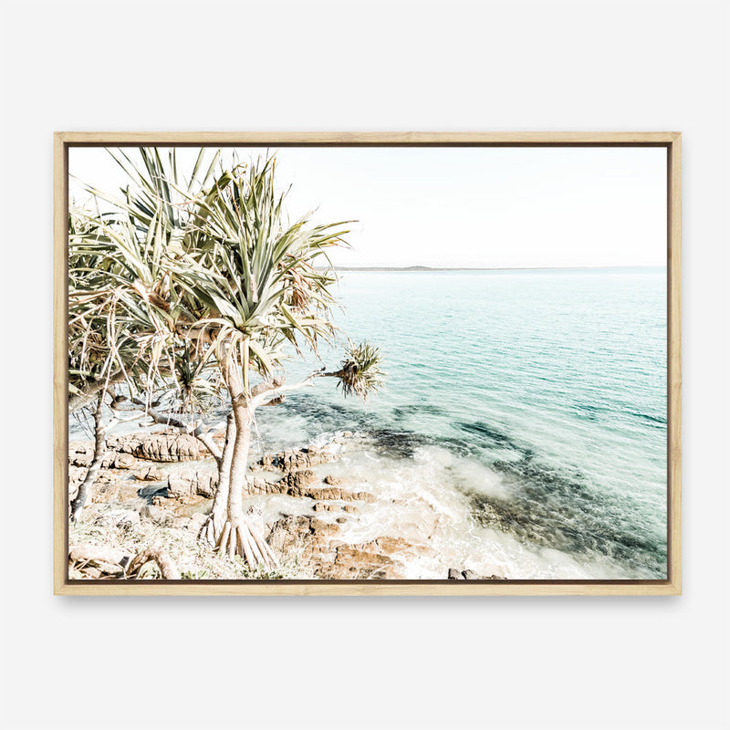 Shop Palm Tree Point Photo Canvas Print a coastal themed photography framed stretched canvas print from The Print Emporium wall artwork collection - Buy Australian made prints for the home and your interior decor space, TPE-1068-CA-35X46-NF