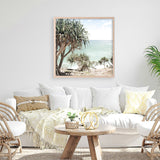Shop Palm Tree Views III (Square) Photo Art Print a coastal themed photography wall art print from The Print Emporium wall artwork collection - Buy Australian made fine art poster and framed prints for the home and your interior decor, TPE-947-AP