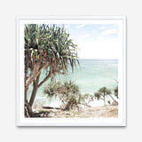Shop Palm Tree Views III (Square) Photo Art Print a coastal themed photography wall art print from The Print Emporium wall artwork collection - Buy Australian made fine art poster and framed prints for the home and your interior decor, TPE-947-AP