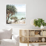 Shop Palm Tree Views III (Square) Photo Art Print a coastal themed photography wall art print from The Print Emporium wall artwork collection - Buy Australian made fine art poster and framed prints for the home and your interior decor, TPE-947-AP