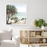 Shop Palm Tree Views III (Square) Photo Art Print a coastal themed photography wall art print from The Print Emporium wall artwork collection - Buy Australian made fine art poster and framed prints for the home and your interior decor, TPE-947-AP