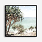 Shop Palm Tree Views III (Square) Photo Canvas a coastal themed photography framed stretched canvas print from The Print Emporium wall artwork collection - Buy Australian made prints for the home and your interior decor space, TPE-947-CA-40X40-NF