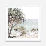 Shop Palm Tree Views (Square) Photo Art Print a coastal themed photography wall art print from The Print Emporium wall artwork collection - Buy Australian made fine art poster and framed prints for the home and your interior decor, TPE-452-AP