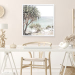 Shop Palm Tree Views (Square) Photo Art Print a coastal themed photography wall art print from The Print Emporium wall artwork collection - Buy Australian made fine art poster and framed prints for the home and your interior decor, TPE-452-AP