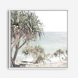 Shop Palm Tree Views (Square) Photo Canvas a coastal themed photography framed stretched canvas print from The Print Emporium wall artwork collection - Buy Australian made prints for the home and your interior decor space, TPE-452-CA-40X40-NF