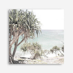 Shop Palm Tree Views (Square) Photo Canvas a coastal themed photography framed stretched canvas print from The Print Emporium wall artwork collection - Buy Australian made prints for the home and your interior decor space, TPE-452-CA-40X40-NF