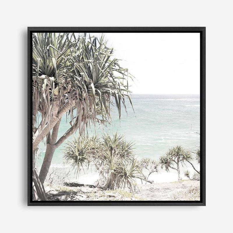 Shop Palm Tree Views (Square) Photo Canvas a coastal themed photography framed stretched canvas print from The Print Emporium wall artwork collection - Buy Australian made prints for the home and your interior decor space, TPE-452-CA-40X40-NF