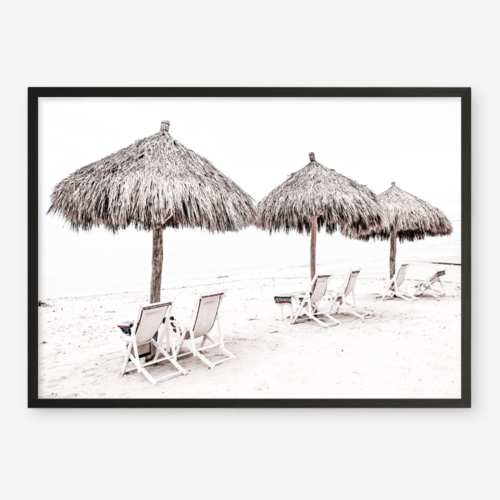 Shop Palm Umbrellas Photo Art Print a coastal themed photography wall art print from The Print Emporium wall artwork collection - Buy Australian made fine art poster and framed prints for the home and your interior decor, TPE-739-AP