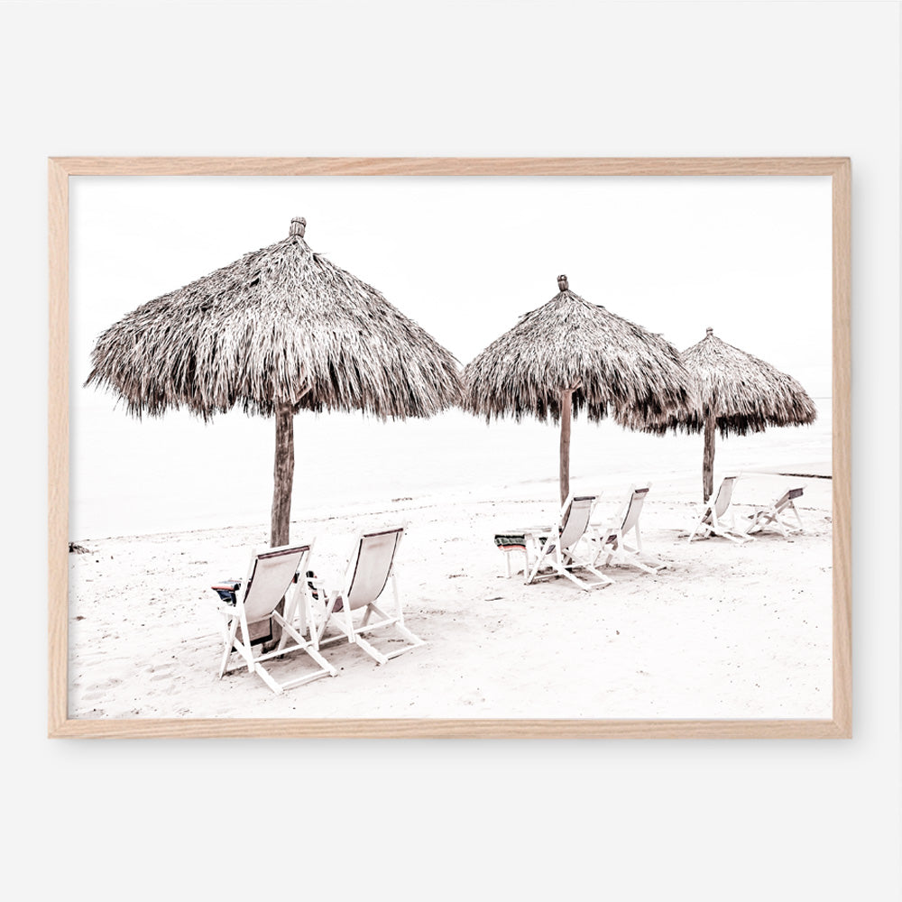 Shop Palm Umbrellas Photo Art Print a coastal themed photography wall art print from The Print Emporium wall artwork collection - Buy Australian made fine art poster and framed prints for the home and your interior decor, TPE-739-AP