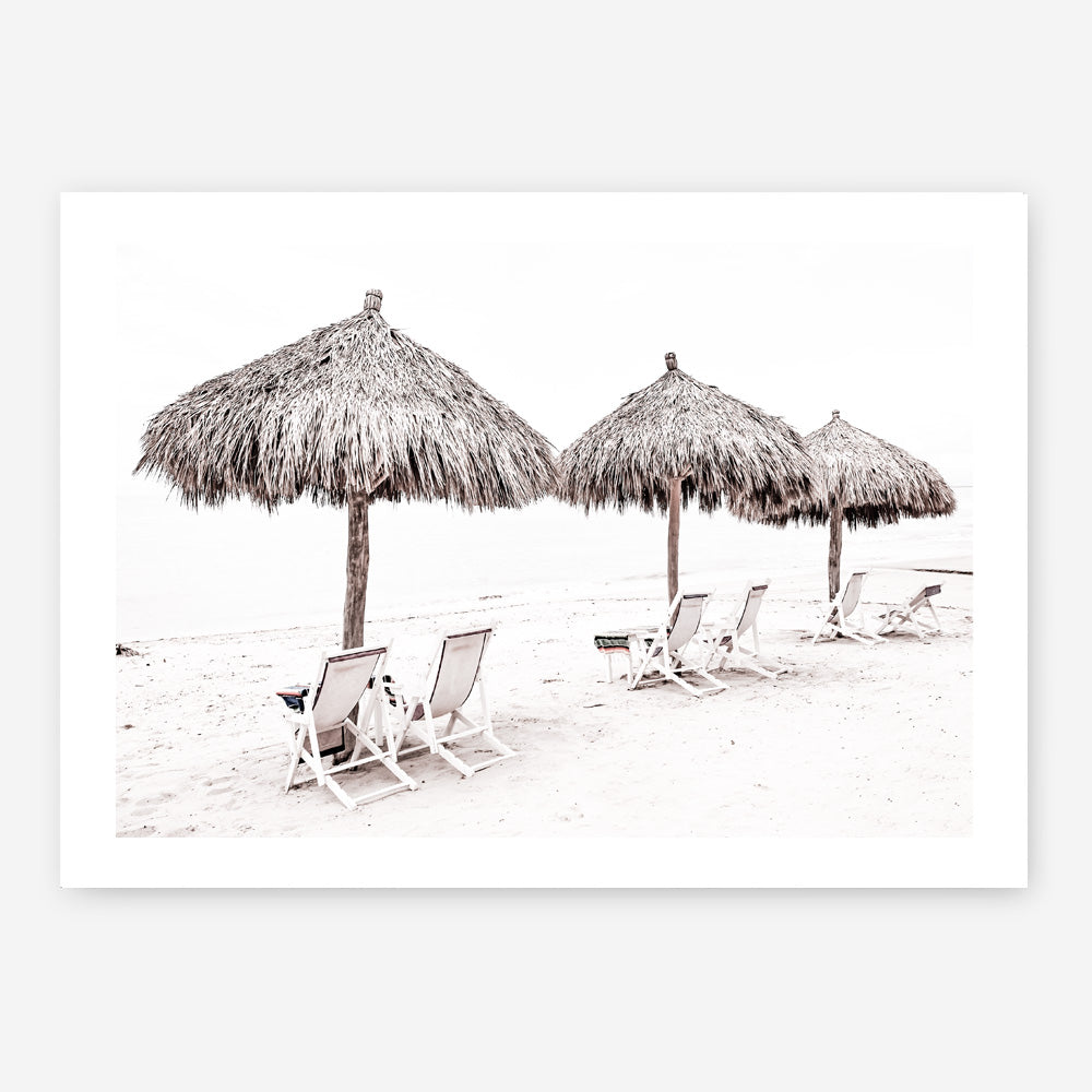 Shop Palm Umbrellas Photo Art Print a coastal themed photography wall art print from The Print Emporium wall artwork collection - Buy Australian made fine art poster and framed prints for the home and your interior decor, TPE-739-AP