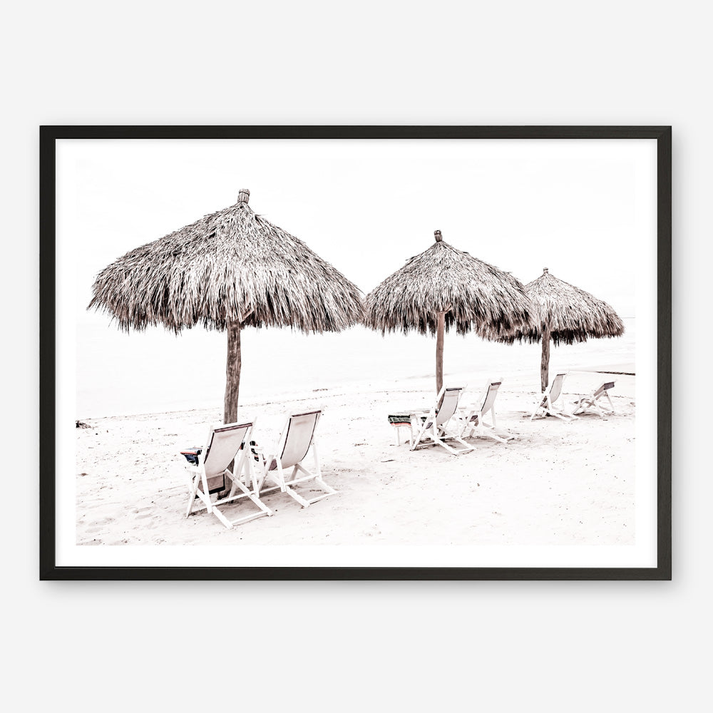 Shop Palm Umbrellas Photo Art Print a coastal themed photography wall art print from The Print Emporium wall artwork collection - Buy Australian made fine art poster and framed prints for the home and your interior decor, TPE-739-AP