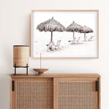 Shop Palm Umbrellas Photo Art Print a coastal themed photography wall art print from The Print Emporium wall artwork collection - Buy Australian made fine art poster and framed prints for the home and your interior decor, TPE-739-AP