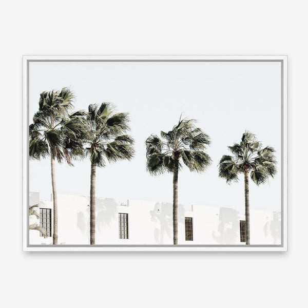 Shop Palm Villa Photo Canvas Print a coastal themed photography framed stretched canvas print from The Print Emporium wall artwork collection - Buy Australian made prints for the home and your interior decor space, TPE-1236-CA-35X46-NF