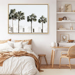 Shop Palm Villa Photo Canvas Print a coastal themed photography framed stretched canvas print from The Print Emporium wall artwork collection - Buy Australian made prints for the home and your interior decor space, TPE-1236-CA-35X46-NF