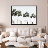 Shop Palm Villa Photo Canvas Print a coastal themed photography framed stretched canvas print from The Print Emporium wall artwork collection - Buy Australian made prints for the home and your interior decor space, TPE-1236-CA-35X46-NF