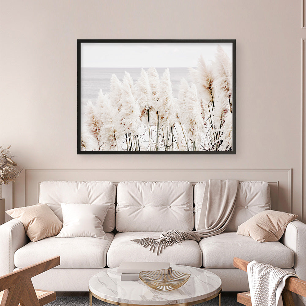 Shop Pampas Grass Photo Art Print a coastal themed photography wall art print from The Print Emporium wall artwork collection - Buy Australian made fine art poster and framed prints for the home and your interior decor, TPE-784-AP