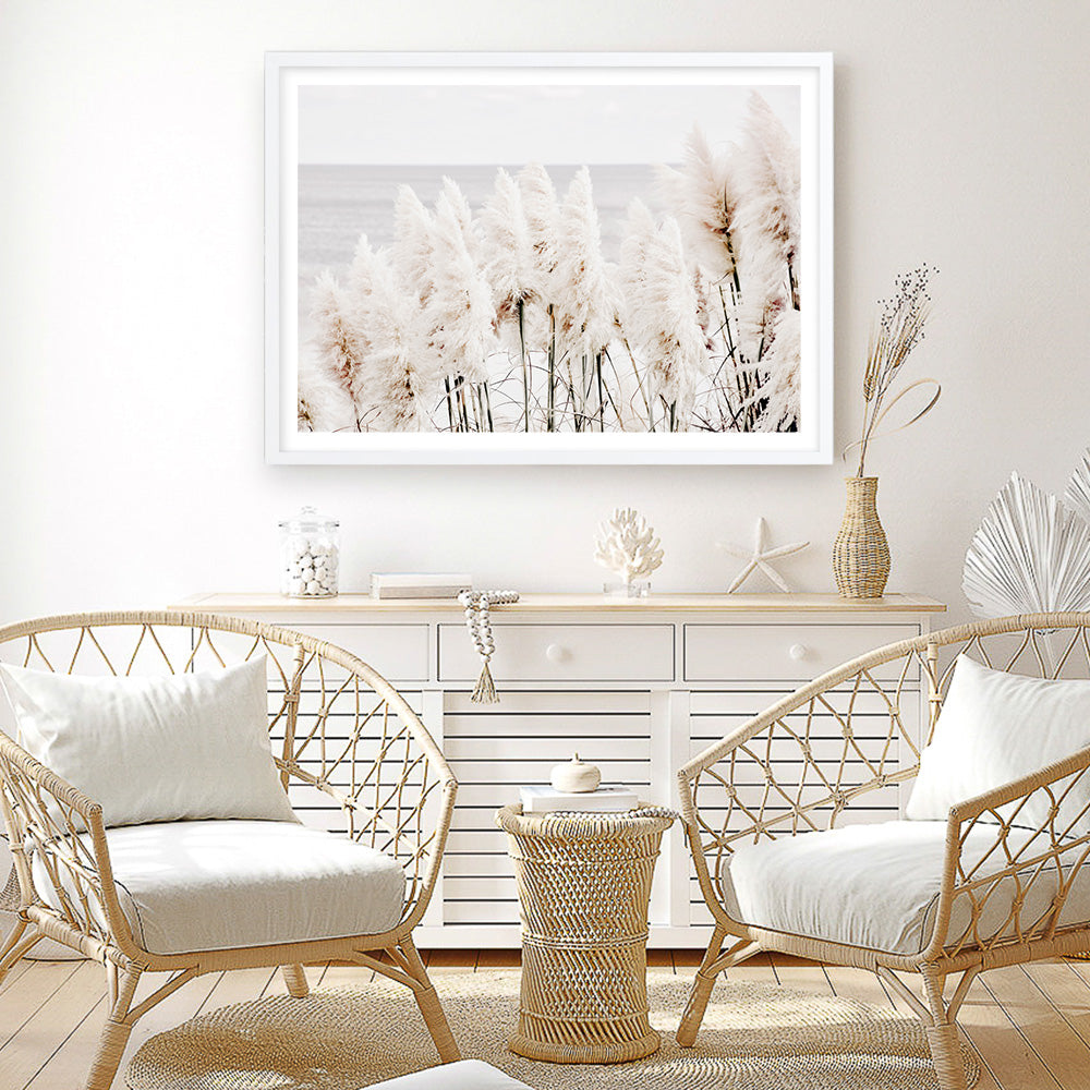 Shop Pampas Grass Photo Art Print a coastal themed photography wall art print from The Print Emporium wall artwork collection - Buy Australian made fine art poster and framed prints for the home and your interior decor, TPE-784-AP