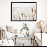 Shop Pampas Grass Photo Canvas Print a coastal themed photography framed stretched canvas print from The Print Emporium wall artwork collection - Buy Australian made prints for the home and your interior decor space, TPE-784-CA-35X46-NF