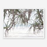 Shop Pandanus Palm Beach Photo Art Print a coastal themed photography wall art print from The Print Emporium wall artwork collection - Buy Australian made fine art poster and framed prints for the home and your interior decor, TPE-1166-AP