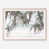 Shop Pandanus Palm Beach Photo Art Print a coastal themed photography wall art print from The Print Emporium wall artwork collection - Buy Australian made fine art poster and framed prints for the home and your interior decor, TPE-1166-AP