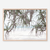 Shop Pandanus Palm Beach Photo Art Print a coastal themed photography wall art print from The Print Emporium wall artwork collection - Buy Australian made fine art poster and framed prints for the home and your interior decor, TPE-1166-AP