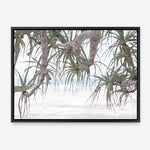 Shop Pandanus Palm Beach Photo Canvas Print a coastal themed photography framed stretched canvas print from The Print Emporium wall artwork collection - Buy Australian made prints for the home and your interior decor space, TPE-1166-CA-35X46-NF