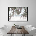Shop Pandanus Palm Beach Photo Canvas Print a coastal themed photography framed stretched canvas print from The Print Emporium wall artwork collection - Buy Australian made prints for the home and your interior decor space, TPE-1166-CA-35X46-NF