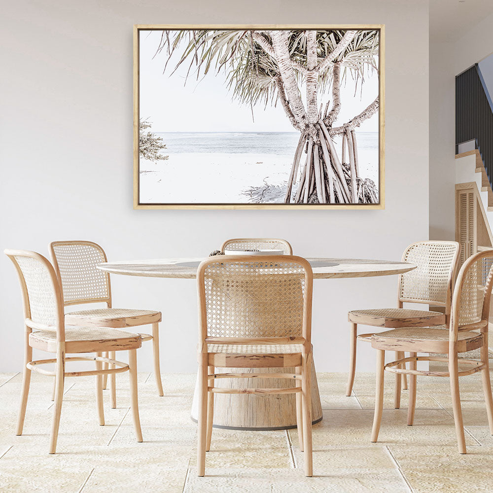 Shop Pandanus Palm Tree Photo Canvas Print a coastal themed photography framed stretched canvas print from The Print Emporium wall artwork collection - Buy Australian made prints for the home and your interior decor space