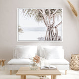 Shop Pandanus Palm Tree Photo Canvas Print a coastal themed photography framed stretched canvas print from The Print Emporium wall artwork collection - Buy Australian made prints for the home and your interior decor space
