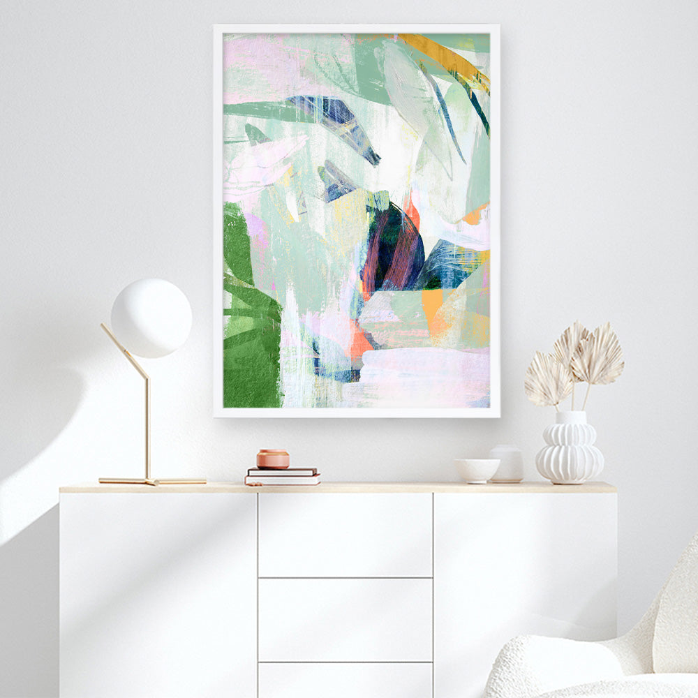 Shop Paradise Sunrise I Art Print a painted abstract themed wall art print from The Print Emporium wall artwork collection - Buy Australian made fine art painting style poster and framed prints for the home and your interior decor room, TPE-PC-HN056-AP