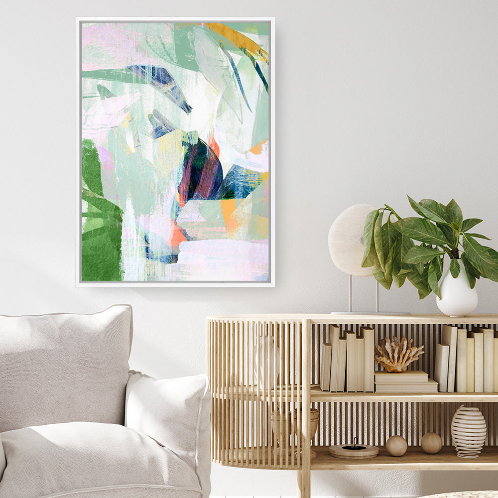 Shop Paradise Sunrise I Canvas Print a painted abstract themed framed canvas wall art print from The Print Emporium artwork collection - Buy Australian made fine art painting style stretched canvas prints for the home and your interior decor space, TPE-PC-HN056-CA-35X46-NF