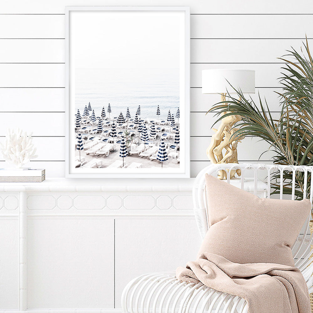 Shop Parasols I Photo Art Print a coastal themed photography wall art print from The Print Emporium wall artwork collection - Buy Australian made fine art poster and framed prints for the home and your interior decor, TPE-562-AP