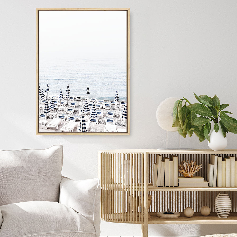 Shop Parasols II Photo Canvas Print a coastal themed photography framed stretched canvas print from The Print Emporium wall artwork collection - Buy Australian made prints for the home and your interior decor space, TPE-563-CA-35X46-NF