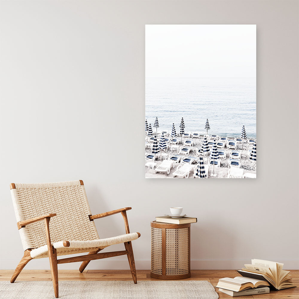 Shop Parasols II Photo Canvas Print a coastal themed photography framed stretched canvas print from The Print Emporium wall artwork collection - Buy Australian made prints for the home and your interior decor space, TPE-563-CA-35X46-NF