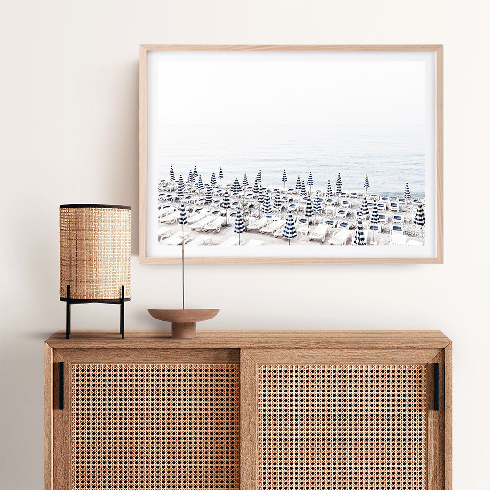 Shop Parasols III Photo Art Print a coastal themed photography wall art print from The Print Emporium wall artwork collection - Buy Australian made fine art poster and framed prints for the home and your interior decor, TPE-561-AP