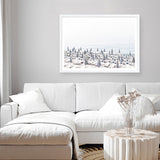 Shop Parasols III Photo Art Print a coastal themed photography wall art print from The Print Emporium wall artwork collection - Buy Australian made fine art poster and framed prints for the home and your interior decor, TPE-561-AP