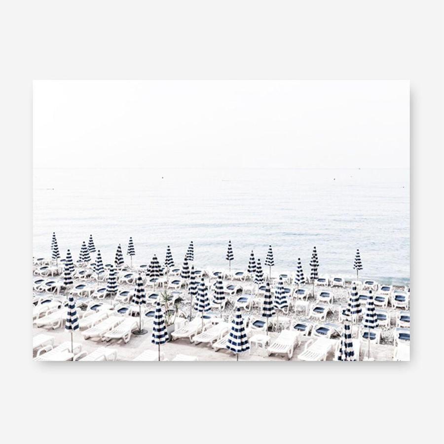 Shop Parasols III Photo Canvas Print a coastal themed photography framed stretched canvas print from The Print Emporium wall artwork collection - Buy Australian made prints for the home and your interior decor space, TPE-561-CA-35X46-NF