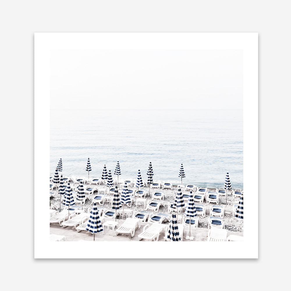 Shop Parasols IV (Square) Photo Art Print a coastal themed photography wall art print from The Print Emporium wall artwork collection - Buy Australian made fine art poster and framed prints for the home and your interior decor, TPE-564-AP