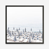Shop Parasols IV (Square) Photo Art Print a coastal themed photography wall art print from The Print Emporium wall artwork collection - Buy Australian made fine art poster and framed prints for the home and your interior decor, TPE-564-AP