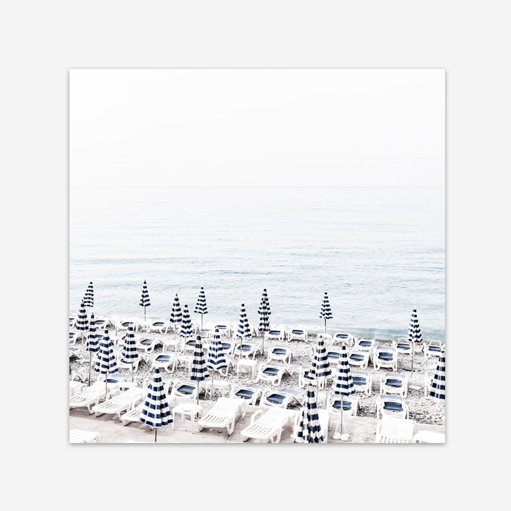 Shop Parasols IV (Square) Photo Art Print a coastal themed photography wall art print from The Print Emporium wall artwork collection - Buy Australian made fine art poster and framed prints for the home and your interior decor, TPE-564-AP
