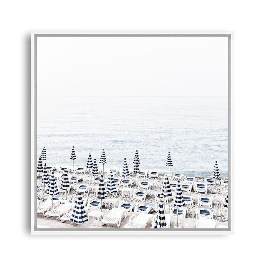 Shop Parasols IV (Square) Photo Canvas a coastal themed photography framed stretched canvas print from The Print Emporium wall artwork collection - Buy Australian made prints for the home and your interior decor space, TPE-564-CA-40X40-NF