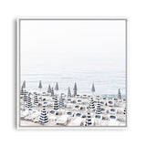 Shop Parasols IV (Square) Photo Canvas a coastal themed photography framed stretched canvas print from The Print Emporium wall artwork collection - Buy Australian made prints for the home and your interior decor space, TPE-564-CA-40X40-NF