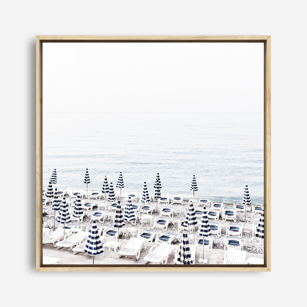 Shop Parasols IV (Square) Photo Canvas a coastal themed photography framed stretched canvas print from The Print Emporium wall artwork collection - Buy Australian made prints for the home and your interior decor space, TPE-564-CA-40X40-NF