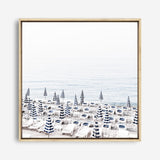 Shop Parasols IV (Square) Photo Canvas a coastal themed photography framed stretched canvas print from The Print Emporium wall artwork collection - Buy Australian made prints for the home and your interior decor space, TPE-564-CA-40X40-NF