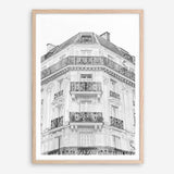 Shop Paris Building B&W I Art Print a Paris France fashion style themed painted wall art print from The Print Emporium wall artwork collection - Buy Australian made fine art painting style poster and framed prints for the home and your interior decor room, TPE-736-AP