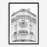 Shop Paris Building B&W I Art Print a Paris France fashion style themed painted wall art print from The Print Emporium wall artwork collection - Buy Australian made fine art painting style poster and framed prints for the home and your interior decor room, TPE-736-AP