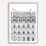 Shop Paris Building B&W II Art Print a Paris France fashion style themed painted wall art print from The Print Emporium wall artwork collection - Buy Australian made fine art painting style poster and framed prints for the home and your interior decor room, TPE-737-AP
