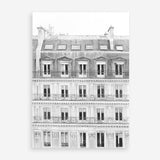 Shop Paris Building B&W II Art Print a Paris France fashion style themed painted wall art print from The Print Emporium wall artwork collection - Buy Australian made fine art painting style poster and framed prints for the home and your interior decor room, TPE-737-AP