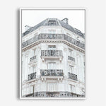 Shop Paris Building I Canvas Print a Paris France Fashion style themed painted framed canvas wall art print from The Print Emporium artwork collection - Buy Australian made fine art painting style stretched canvas prints for the home and your interior decor space, TPE-654-CA-35X46-NF