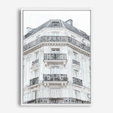 Shop Paris Building I Canvas Print a Paris France Fashion style themed painted framed canvas wall art print from The Print Emporium artwork collection - Buy Australian made fine art painting style stretched canvas prints for the home and your interior decor space, TPE-654-CA-35X46-NF